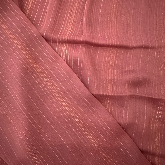 Metallic Sheer Long Sleeve Top - Picture 2 of 2